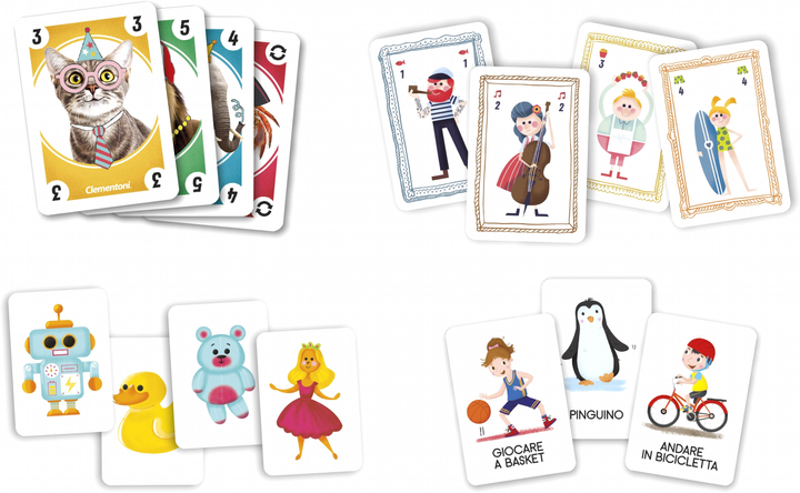 Набір настільних ігор Clementoni Card Game 4 в 1 (8005125167593) - зображення 2