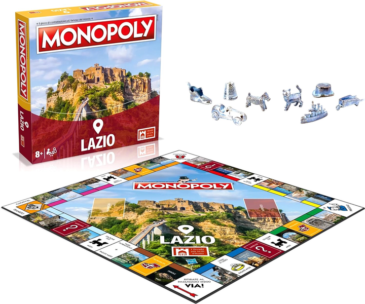 Настільна гра Winning Moves Monopoly The Most Beautiful Villages In Italy Lazio (5036905054034) - зображення 2