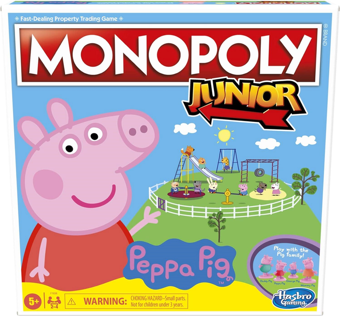 Настільна гра Hasbro Monopoly Junior Peppa Pig (5010993793310) - зображення 1