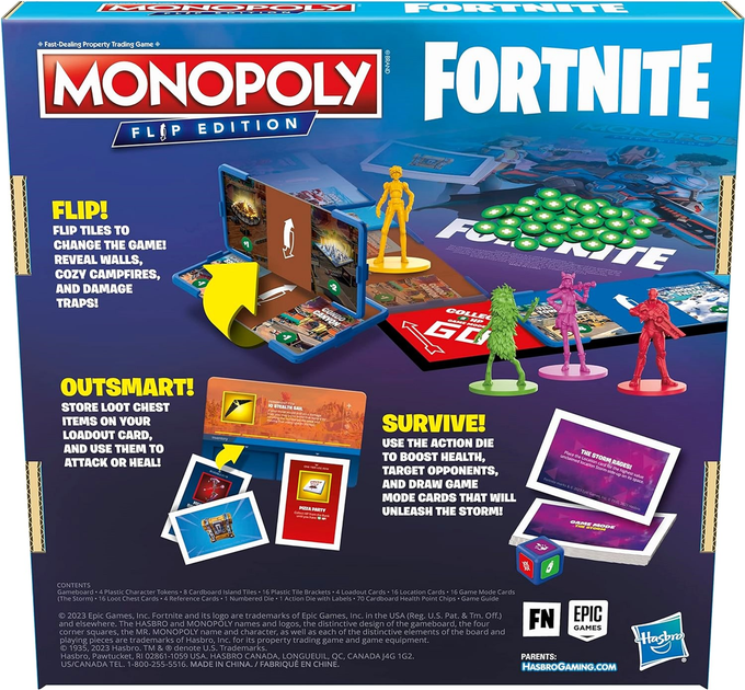 Настільна гра Hasbro Monopoly Fortnite Flip Edition (5010996168931) - зображення 2