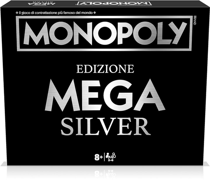 Настільна гра Winning Moves Monopoly Mega Silver (5036905053570) - зображення 2