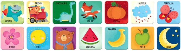 Настільна гра Sassi Play & Learn Memo Рarole (версія італійська) (9788830312111) - зображення 3