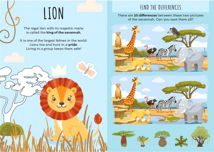 Настільна гра Sassi Junior Card Games The Seven Families The Savannah (версія англійська) (9788830313149) - зображення 3