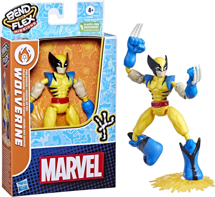 Фігурка Hasbro Marvel Avengers Bend And Flex Missions Wolverine Fire Mission 15 см (5010993954544) - зображення 1