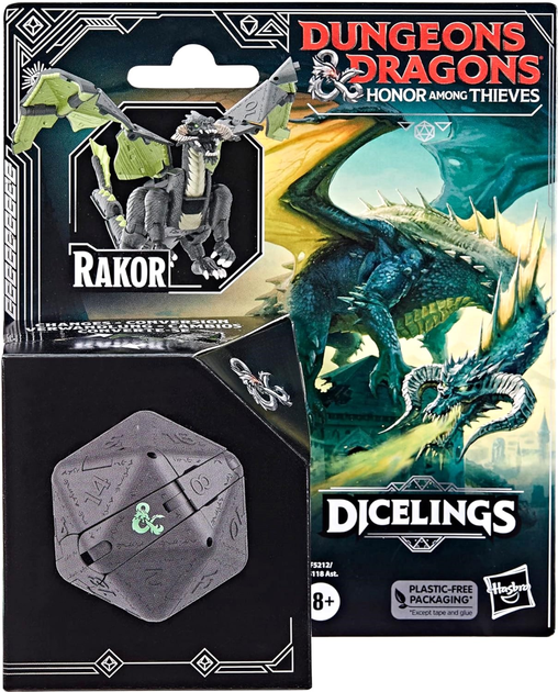 Фігурка Hasbro Dungeons & Dragons Honor Among Thieves Dicelings Rakor Чорна (5010994192808) - зображення 1