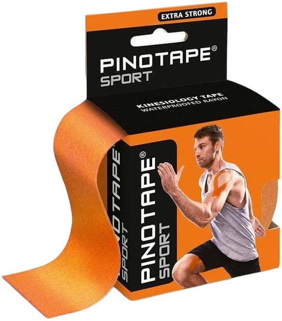 Taśma kinesio PinoTape Sport pomarańczowa (4260408930750) - obraz 1