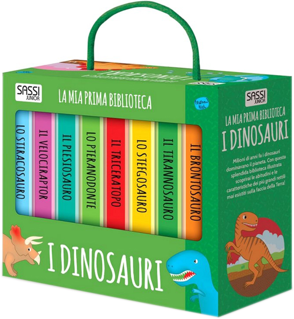 Книга Sassi My First Library Dinosaurs - M. Ніл (9788868604905) - зображення 1