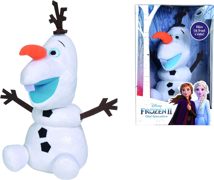 Maskotka Simba Disney Frozen Interactive Olaf Biały 30 cm (5400868008722) - obraz 1