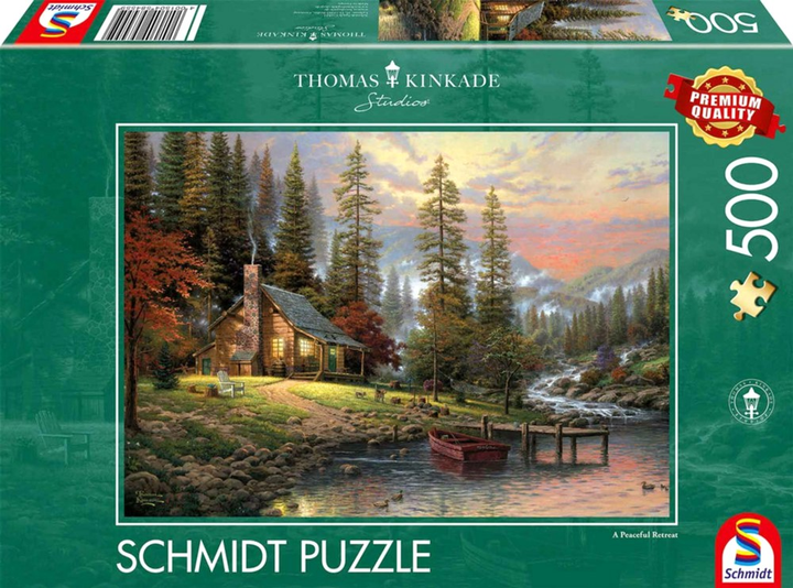 Пазл Schmidt Spiele Thomas Kinkade Chalet in the Woods 48.1 x 34.1 см 500 деталей (4001504584559) - зображення 1