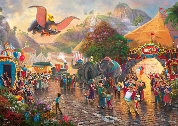 Пазл Schmidt Spiele Thomas Kinkade Disney Dumbo 69 x 49 см 1000 деталей (4001504599393) - зображення 2