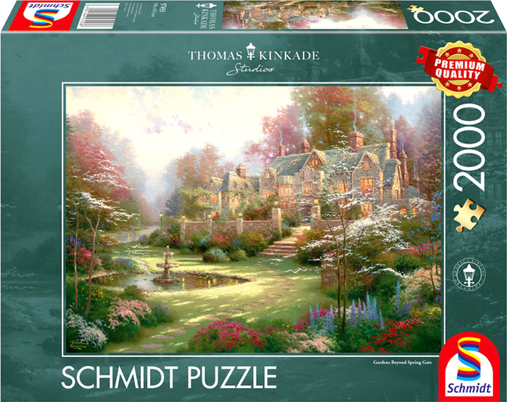 Puzzle Schmidt Thomas Kinkade Gardens Beyond Spring Gate 69.2 kh 96.8 cm 2000 elementów (4001504574536) - obraz 1