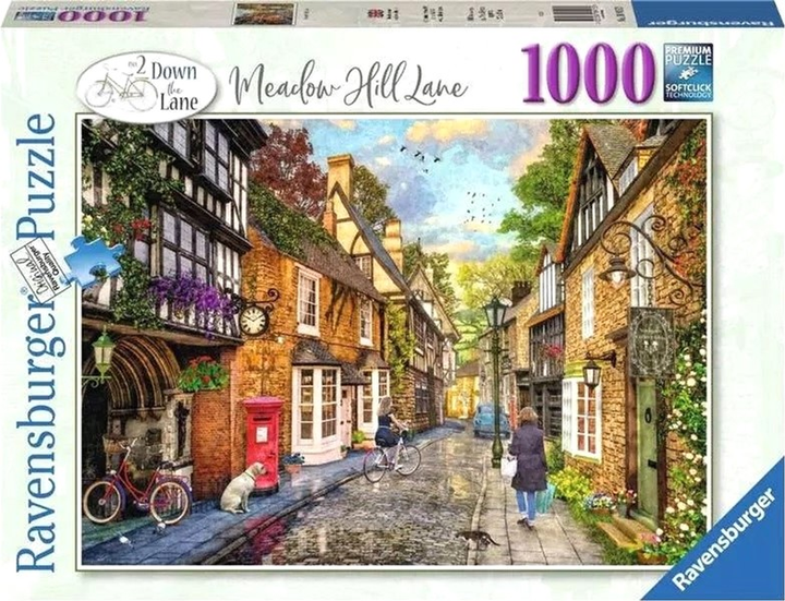 Puzzle Ravensburger Medow Hill Lane 70 x 50 cm 1000 elementów (4005556169153) - obraz 1