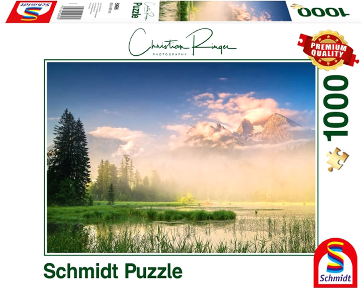 Puzzle Schmidt Christian Ringer Lake Taubensee 69.3 x 49.3 cm 1000 elementów (4001504596965) - obraz 1