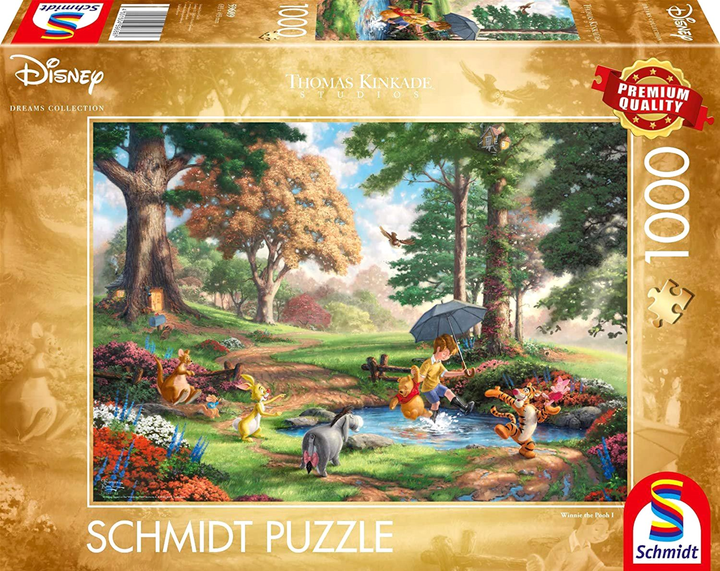 Puzzle Schmidt Disney Thomas Kinkade Winnie the Pooh 69.3 x 49.3 cm 1000 elementów (4001504596897) - obraz 1