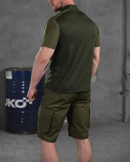 Мужской летний комплект костюм шорты+футболка 5.11 Tactical L олива (87454) - изображение 2