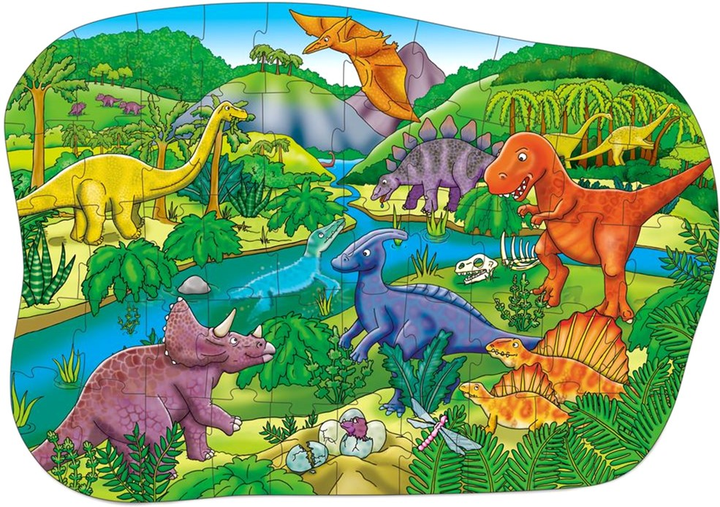 Puzzle Orchard Toys Big Dinosaurs 58 kh 40 sm 50 elementów (8054144612560) - obraz 2