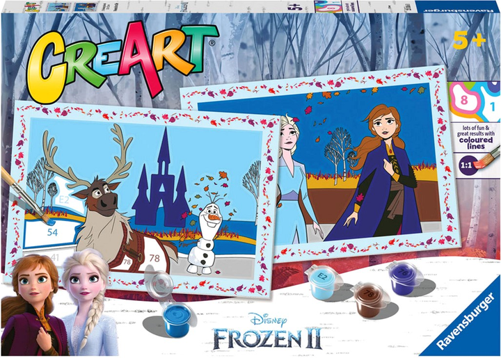 Zestaw do malowania po numerach Ravensburger CreArt Junior Frozen II (4005556235568) - obraz 1