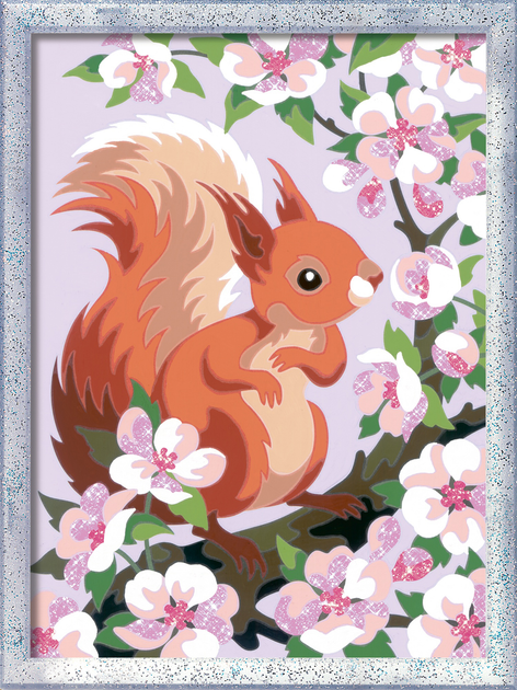 Malowanie po numerach Ravensburger CreArt Classic Spring Squirrel 18 x 24 cm (4005556201808) - obraz 2