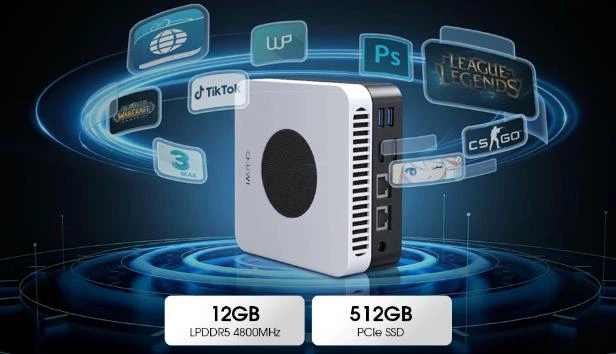 ミニPC CHUWI LarkBox X 12GB+ 512GB Мини ПК Chuwi LarkBox X mini PC NUC Intel N100, 12/512Gb, Wi-Fi+BT