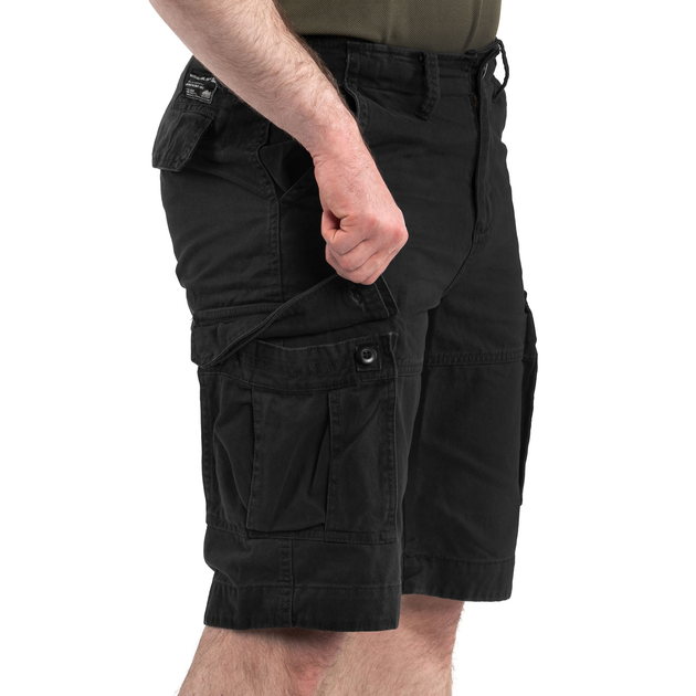 Шорти Sturm Mil-Tec® US Vintage Shorts Prewash 3XL Black - зображення 2