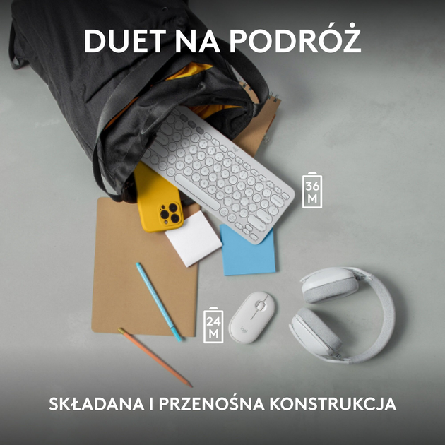 Комплект бездротовий Logitech Pebble 2 Combo White (920-012240) - зображення 7
