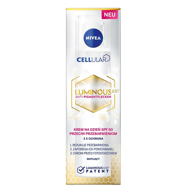 Zestaw do pielęgnacji twarzy NIVEA Cellular Luminous 630 Krem na dzień przeciw przebarwieniom 40 ml + Intensywne serum przeciw przebarwieniom 30 ml (5900017088679) - obraz 2