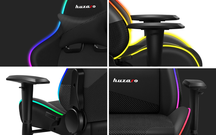 Ігрове крісло Huzaro Force 6.2 Black RGB - зображення 19