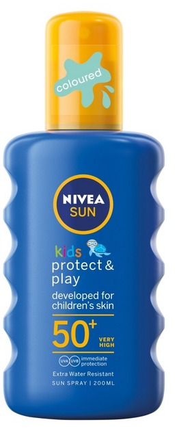 Спрей для дітей Nivea Sun Kids Protect & Play зволожувальний захист на сонці SPF 50 200 мл (4005808856671) - зображення 1