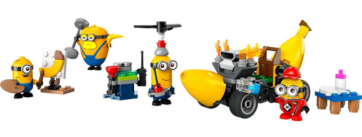 Zestaw klocków Lego Despicable Me Minionki i bananowóz 136 elementów (75580) - obraz 2