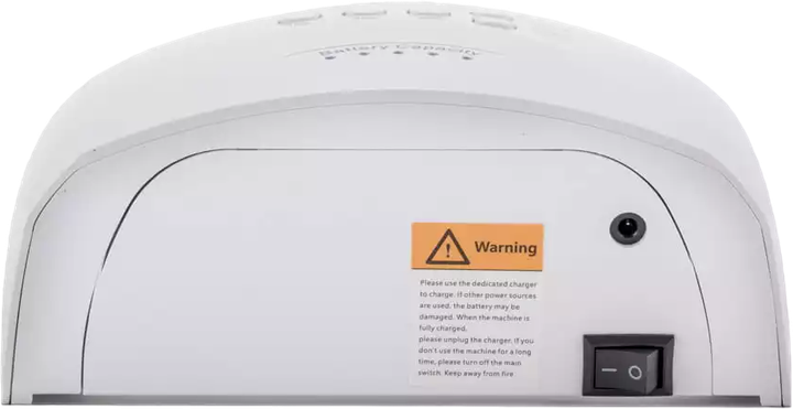 Мобільна лампа для нігтів AlleLux S10 подвійна UV/LED 48W для гібридних лаків Акумуляторна Біла (5903775427650) - зображення 4