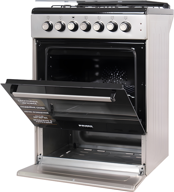 Комбинированная плита PRIME Technics PSE 641212 B - изображение 3