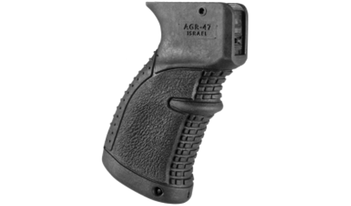 Рукоятка пистолетная FAB для АК47 обрезиненная,черная - изображение 1