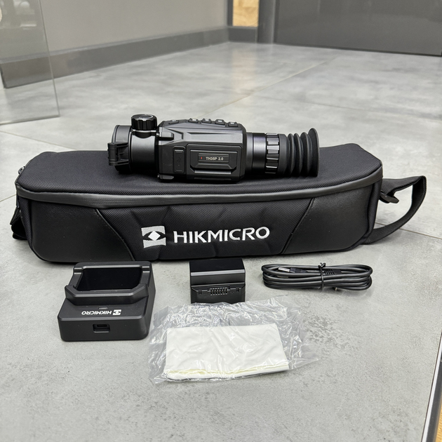 Тепловізійний приціл Hikmicro Thunder TH35P 2.0, 384×288, 50 Гц, 1800 м, 35 ​​мм, Wi-Fi, вимірювання відстані - зображення 2