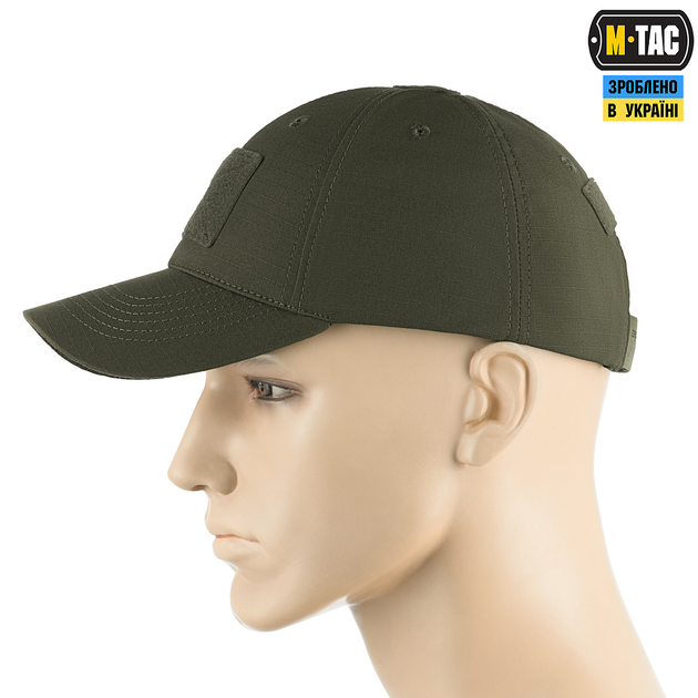 Бейсболка M-Tac тактична Elite Flex ріп-стоп Army Olive S/M - зображення 2