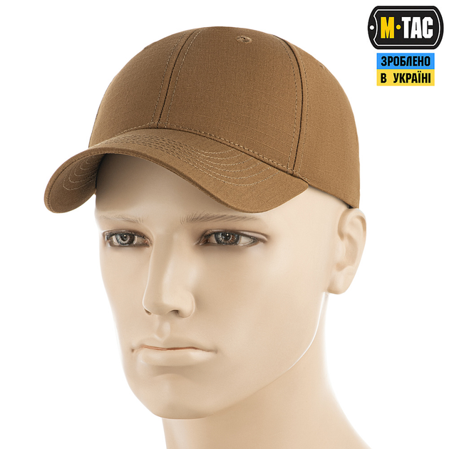 Бейсболка M-Tac Elite Flex рип-стоп Coyote Brown XS - изображение 1