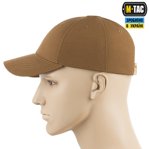 Бейсболка M-Tac Elite Flex рип-стоп Coyote Brown XS - изображение 2