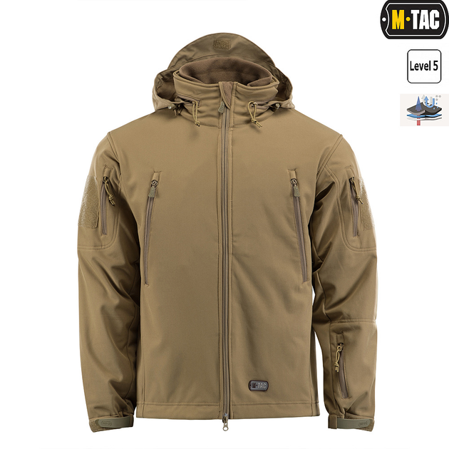 Куртка M-Tac Soft Shell с подстежкой Tan S - изображение 2