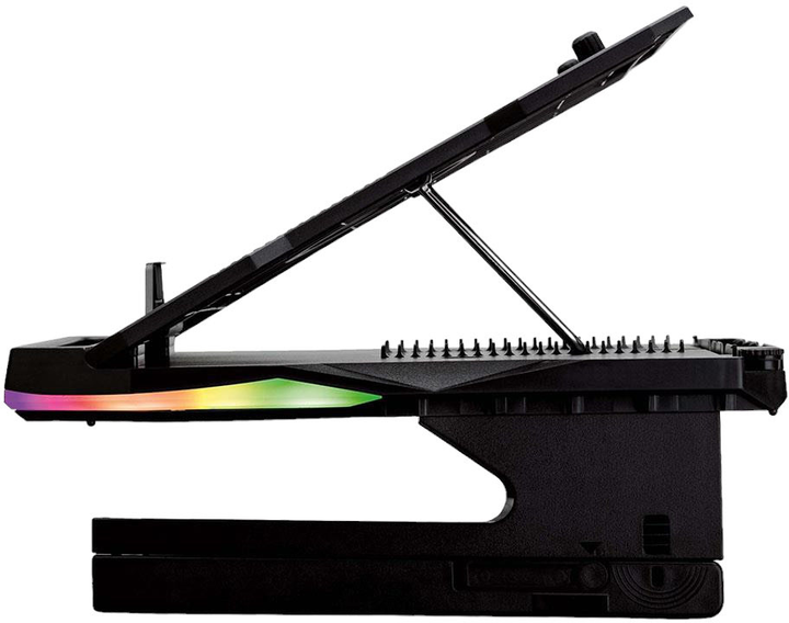 Podkładka do laptopa SureFire Portus X2 Multi-Function Foldable 17.3" Black/RGB (0023942488439) - obraz 2
