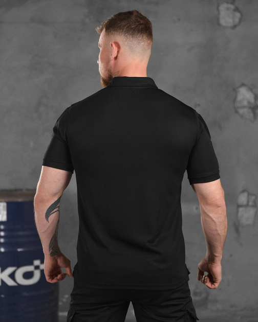Тактическая футболка polo black M - изображение 2
