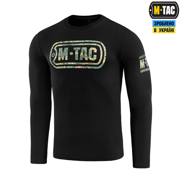 Футболка M-Tac Logo довгий рукав Black 3XL - зображення 1