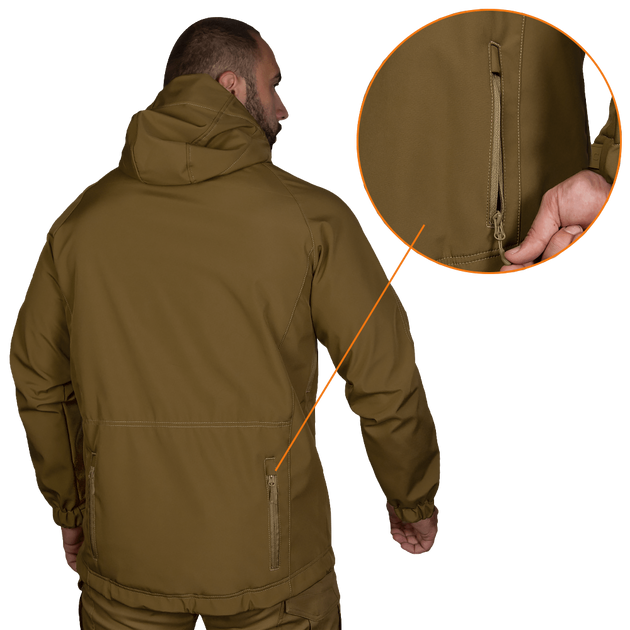 Куртка Stalker SoftShell Койот (7346), S - изображение 2