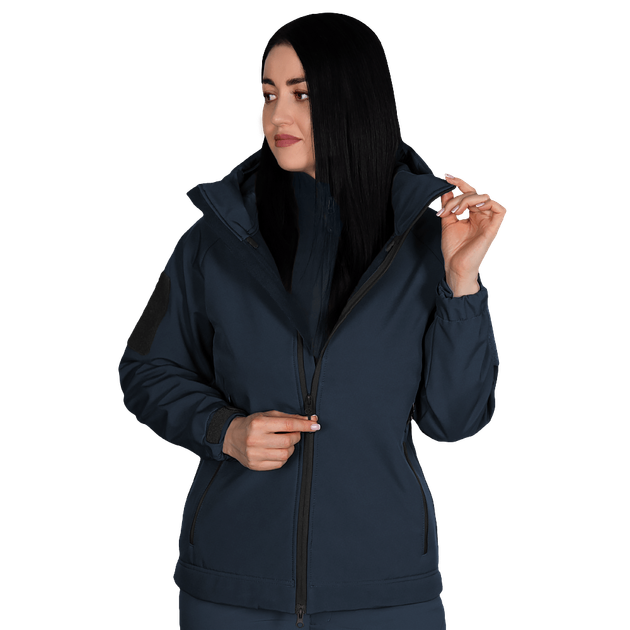 Жіноча куртка Stalker SoftShell Темно-синя (7443), S - изображение 1