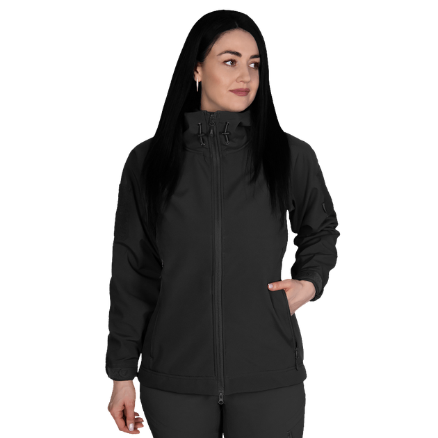 Жіноча куртка Stalker SoftShell Чорна (7442), XXXL - зображення 1