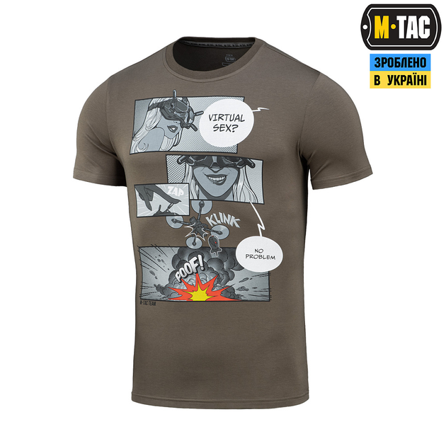 Футболка M-Tac Comics Drone Girl Dark Olive 2XL - зображення 1