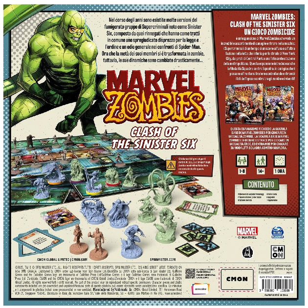 Доповнення до настільної гри Asmodee Marvel Zombies Clash of the Sinister Six (3558380102038) - зображення 2