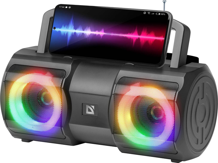 Głośnik przenośny Defender BEATBOX 20 Bluetooth 20W MP3/FM/SD/USB/AUX/LED Czarny (4745090820225) - obraz 2