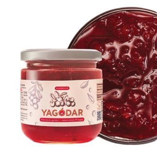 Бокс джему YAGODAR Журавлина/Кизил-Груша/Мандарин-Апельсин-Мускатний горіх/Ананас 210 г 4 шт. (YAG/АS-4/1) - зображення 3