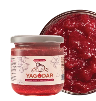 Бокс джему YAGODAR Журавлина/Кизил-Груша/Мандарин-Апельсин-Мускатний горіх/Ананас 210 г 4 шт. (YAG/АS-4/1) - зображення 9