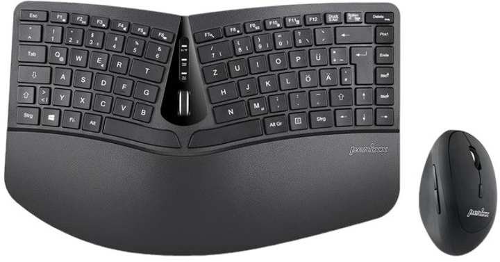 Комплект бездротовий Perixx PERIDUO-606 Ergonomic Black (4049571571256) - зображення 1