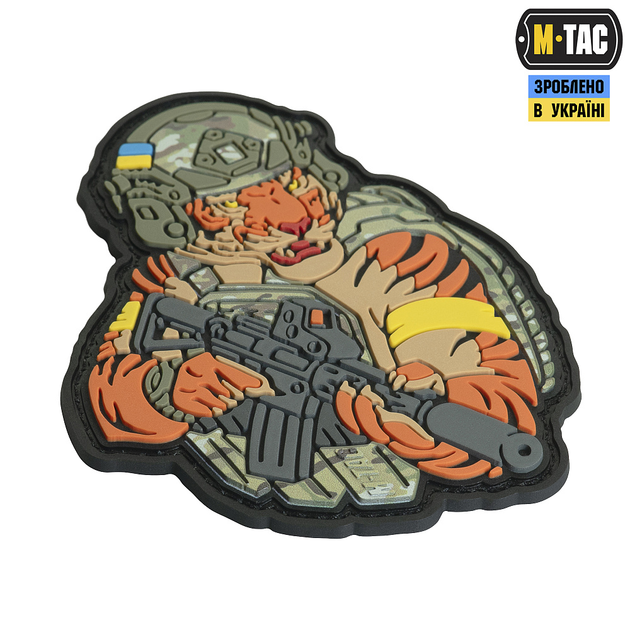 Нашивка M-Tac Тигр Жовтий скотч PVC Multicam - зображення 2